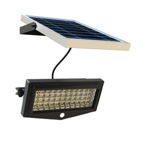 Solar Flood Light - Motion Sensor 10W 1000lm IP65 6W 3.5m Cable Commercial Grade