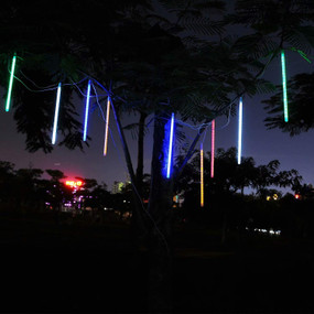 Solar Meteor Lights - 10 Multi Colour Bars for Spike or Wall