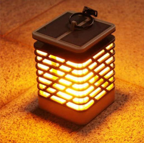 Solar Lantern Light - Flickering Flame, Includes Solar Panel
