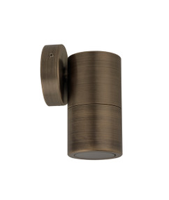 Outdoor Wall Light - 12V 20W MR16 IP65 125mm Antique Brass