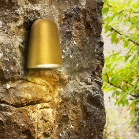 Outdoor Wall Light 240V 35W GU10 135mm Antique Brass