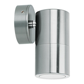 Marine Grade Wall Light - 240V 35W GU10 IP65 5000K 125mm Titanium Silver