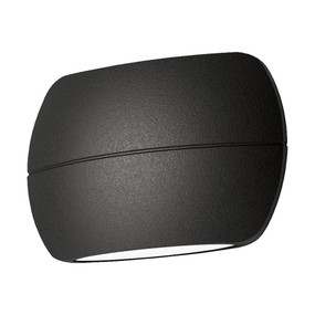 Up Down Light - Vandal Resistant 8W 350lm IP65 IK08 5000K 90mm Textured Black