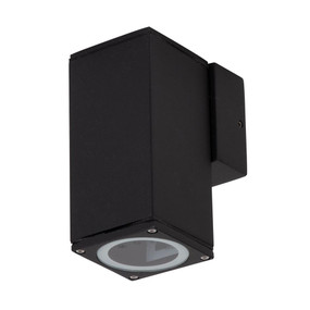 Marine Grade Vandal Resistant Wall Light - 6W GU10 380lm IP54 IK08 5000K 135mm Textured Black