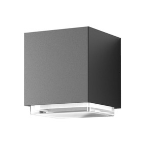 Wall Light - Vandal Resistant 10W 300lm IP65 IK08 3000K 132.5mm Dark Grey