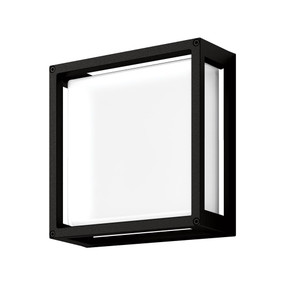 Wall Light - Vandal Resistant 12W 850lm IP65 IK08 5000K 250mm Black