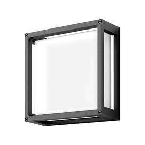 Wall Light - Vandal Resistant 12W 800lm IP65 IK08 3000K 250mm Dark Grey