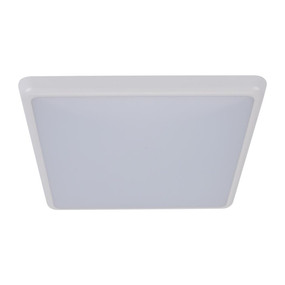 300mm Marine Grade Wall or Ceiling Light 25W 2350lm IP54 IK08 Tri Colour Square White