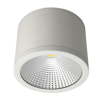 Surface Mounted Downlight - Dimmable 35W 3150lm IP54 IK08 4000K 160mm Satin White Commercial Grade