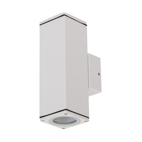 Up Down Light - Vandal Resistant 12W 700lm IP54 IK08 3000K 200mm Textured White