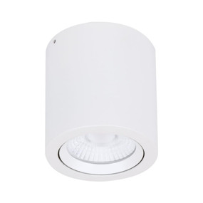 Surface Mounted Gimble Downlight - 20W 2300lm IP20 IK08 5000K 115mm Satin White Commercial Grade