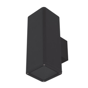 Up Down Light - Vandal Resistant 24W E27 2200lm IP65 IK08 5000K 284mm Square Black