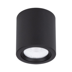 20W Surface Mounted Gimble Downlight 2300lm IP20 IK08 5000K 115mm Textured Black Commercial Grade