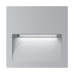 Wall Light - Vandal Resistant 4W 250lm IP65 IK08 5000K 115mm Square Silver