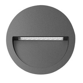 Wall Light - Vandal Resistant 4W 200lm IP65 IK08 3000K 115mm Dark Grey