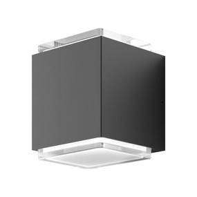 Up Down Light - Vandal Resistant 20W 600lm IP65 IK08 3000K 145mm Dark Grey