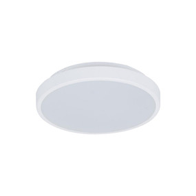 300mm Marine Grade Vandal Resistant Wall or Ceiling Light 18W 1820lm IP54 IK08 Tri Colour Round White