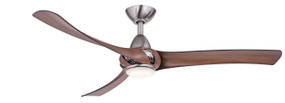 Ceiling Fan With Light - 132cm 52in 77W Pewter 3 Speed
