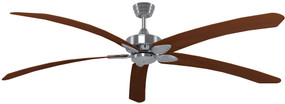 Ceiling Fan - 203cm 80in 79W Brushed Nickel and Cherry 3 Speed