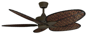 Ceiling Fan - 132cm 52in 79W Oil Rubbed Bronze and Bamboo Antique 3 Speed