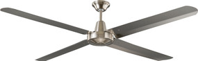 Ceiling Fan - Marine Grade 316 Stainless Steel 142cm 56in 79W Chrome 3 Speed