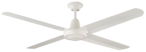 Ceiling Fan - 132cm 52in 53W White 3 Speed