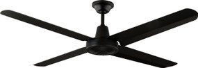 Ceiling Fan - 132cm 52in 53W Black 3 Speed