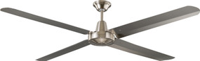 Ceiling Fan - 142cm 56in 79W Brushed Chrome 3 Speed