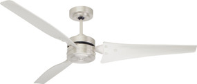 Ceiling Fan - 152cm 60in 77W Brushed Steel 3 Speed