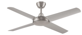 Ceiling Fan - 132cm 52in 58W Brushed Nickel 3 Speed