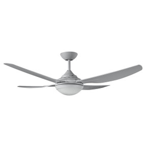Ceiling Fan With Light - 132cm 52in 4000K 75W Silver 3 Speed