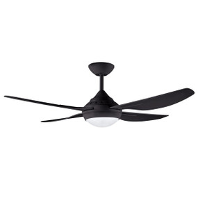 Ceiling Fan With Light - 122cm 48in 4000K 75W Black 3 Speed