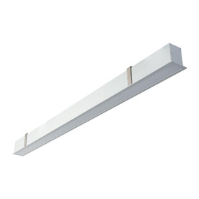 17.3W Marine Grade LED Batten - Non-Dimmable Recessed 2600lm IP20 4000K 1m Chrome Commercial Grade