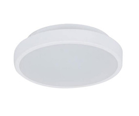 250mm Marine Grade Vandal Resistant Wall or Ceiling Light 10W 1000lm IP54 IK08 Tri Colour Round White
