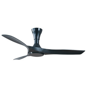 Ceiling Fan With Remote - 142cm 56in DC 38W Black 5 Speed