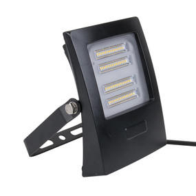 Marine Grade Vandal Resistant Flood Light - 30W 2700lm IP66 IK08 3000K 160mm Black