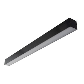 Marine Grade Surface Mounted LED Batten - 2600lm IP20 5000K 1m Black Commercial Grade