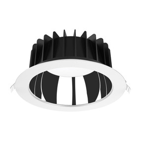 LED Downlight - Dimmable 35W 3850lm IP44 Tri-Colour 228mm White