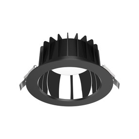 LED Downlight - Dimmable 25W 2600lm IP44 Tri-Colour 172mm Black