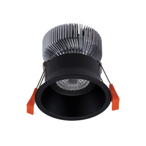 LED Downlight - Dimmable 10W 730lm IP44 4000K 85mm Black