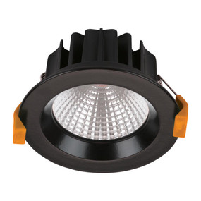LED Downlight - Dimmable 13W 880lm IP44 4000K 110mm Black