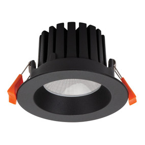 LED Downlight - Dimmable 13W 1300lm IP65 4000K 110mm Textured Black