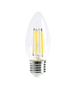 2700K E27 LED Filament Globe - 4W 400lm IP20 93mm Clear Dimmable