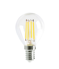 2700K E14 LED Filament Globe - 4W 400lm IP20 78mm Clear Dimmable