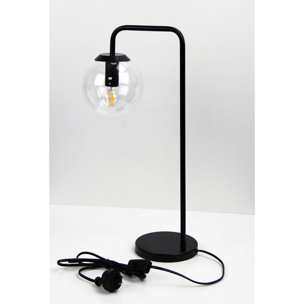 Matte Black Table Lamp 28W E27 500mm Lighting Style