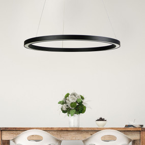 Pendant Light - 24W 1200lm 4000K 600mm Black