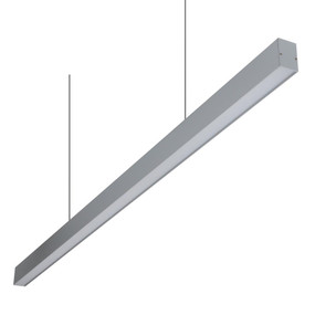 Suspended LED Batten - 240V 20.8W 2960lm IP20 3000K 1.2m Brushed Aluminium