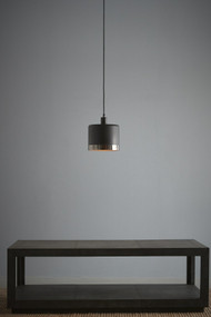 Pendant Light - E27 220mm Matte Black and Nickel