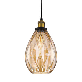 Pendant Light - 60W E27 190mm Amber