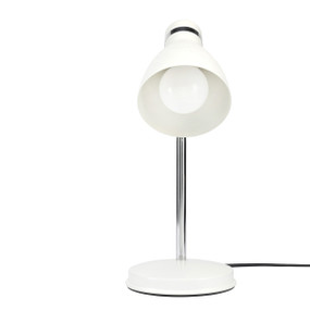 Desk Lamp - Adjustable Classic Look E27 28W Matt White